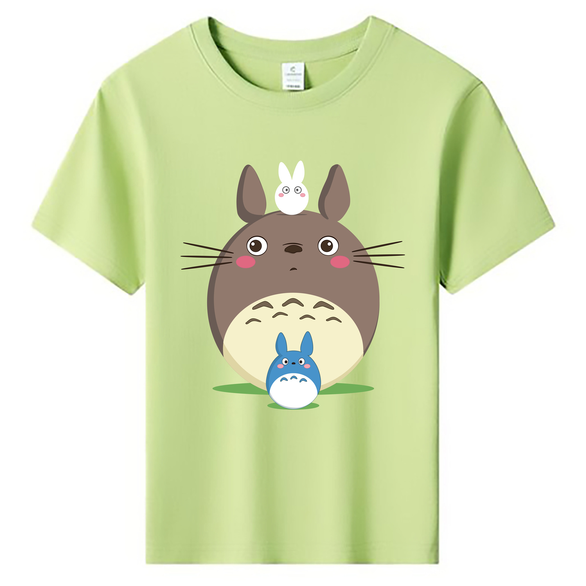 （画像用） となりのトトロ 草壁メイ 草壁サツキ My Neighbor Totoro Satsuki Kusakabe Mei Kusakabe 綿100％キッズTシャツ（フロントプリント）